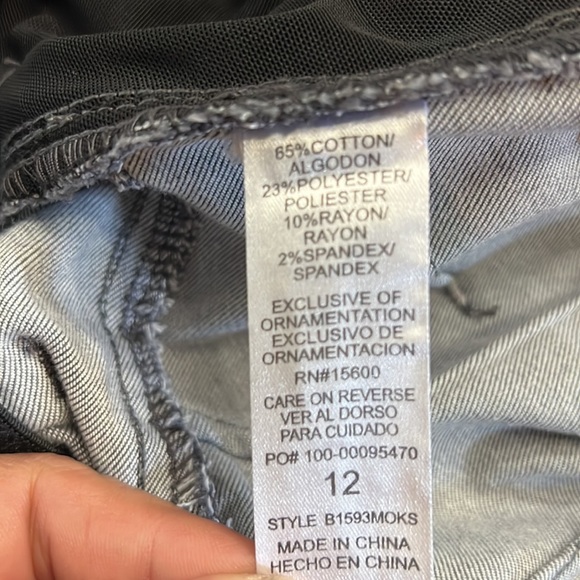 #80 Democracy Gray Luxe Touch Premium Freedom Ankle Skimmer Jean - Picture 12 of 15